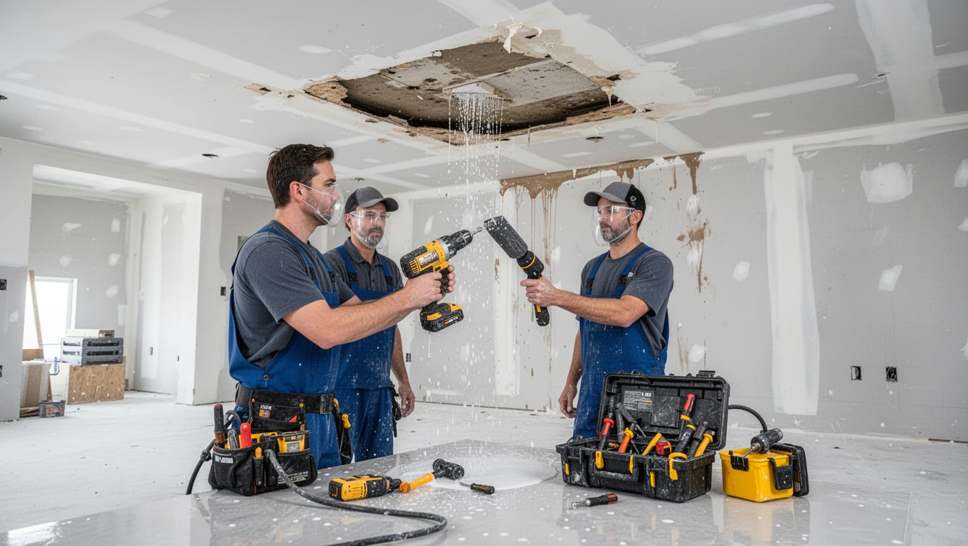 Ceiling Water Damage Repair